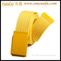 Best Yellow 3.8cm Lady Elastic Cotton Belt